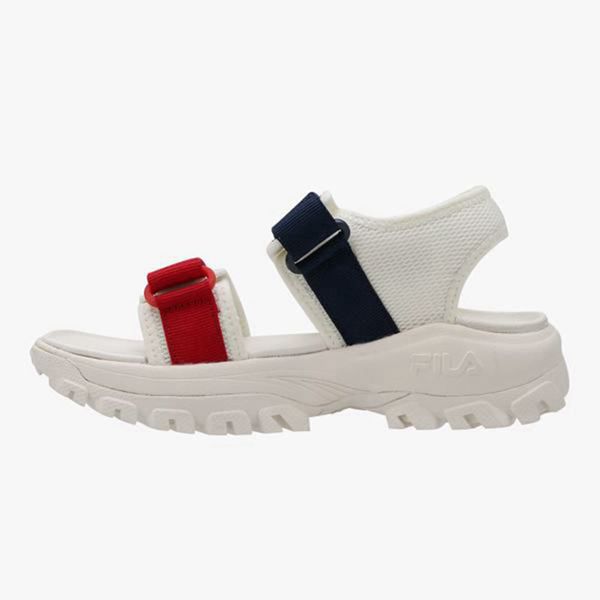 Fila Tracer Boy's Sandals - Navy/Red,NZ 602-69853